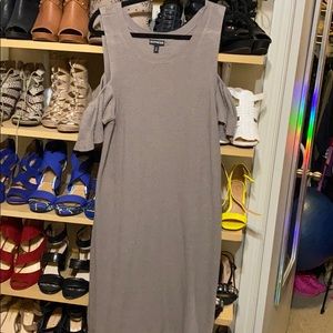 Express cold shoulder sweater dress